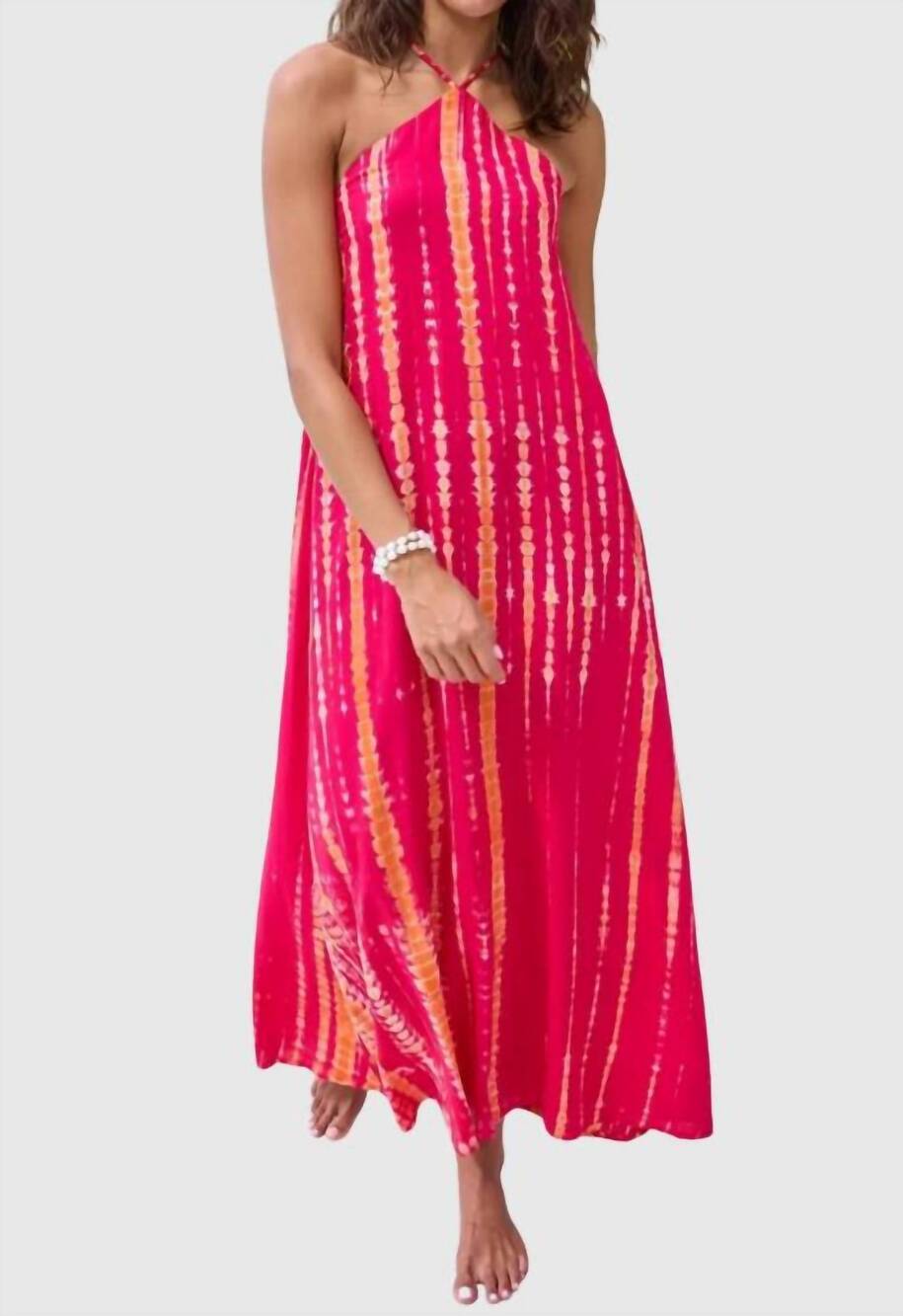 NEW SEA triangle slip dress in sunfire